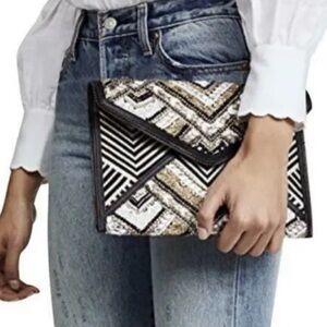 Rebecca Minkoff Women’s Wonder Leo Beaded Clutch